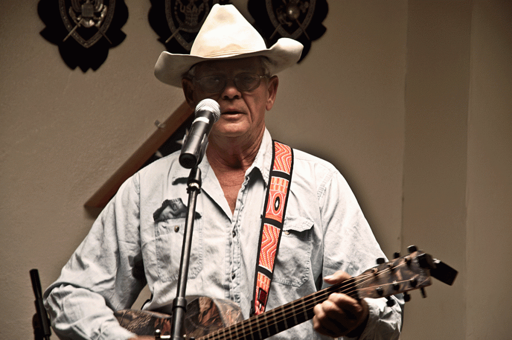 Long Time Terlingua, Texas music hero, Charlie Maxwell, had the whole place rocking.