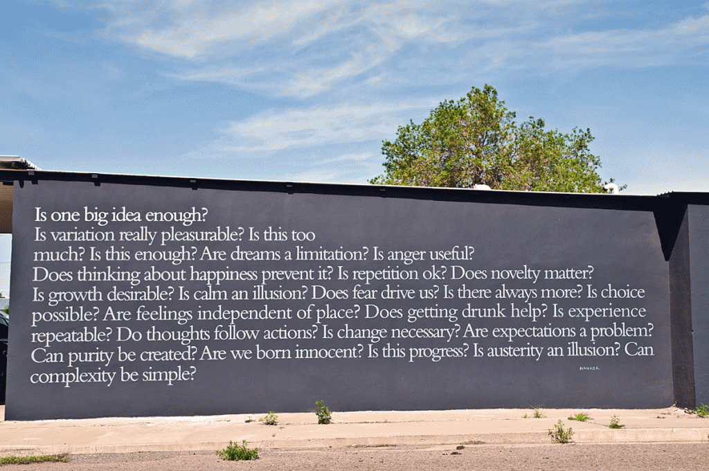 A wall.  Marfa.