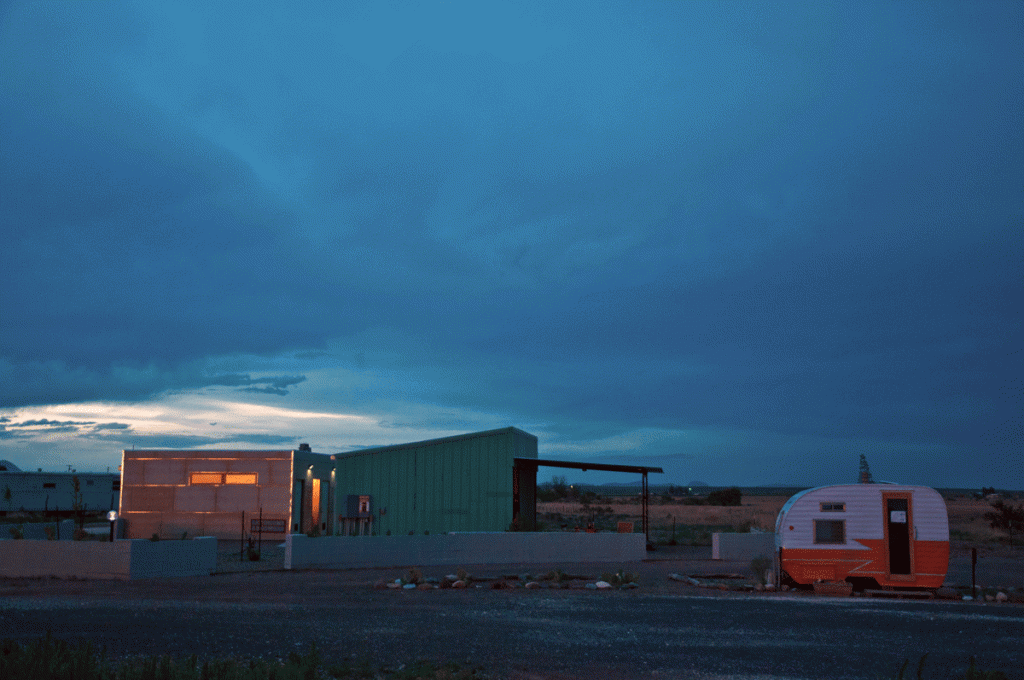 The RV park showers and "office."