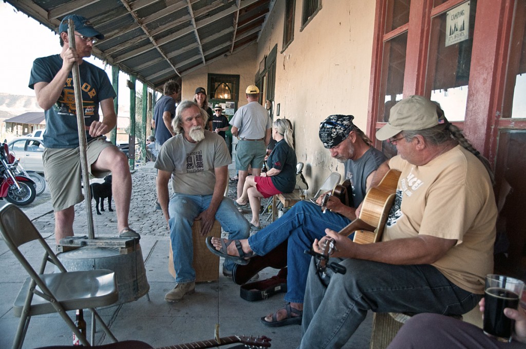 music on the porch in terlingua