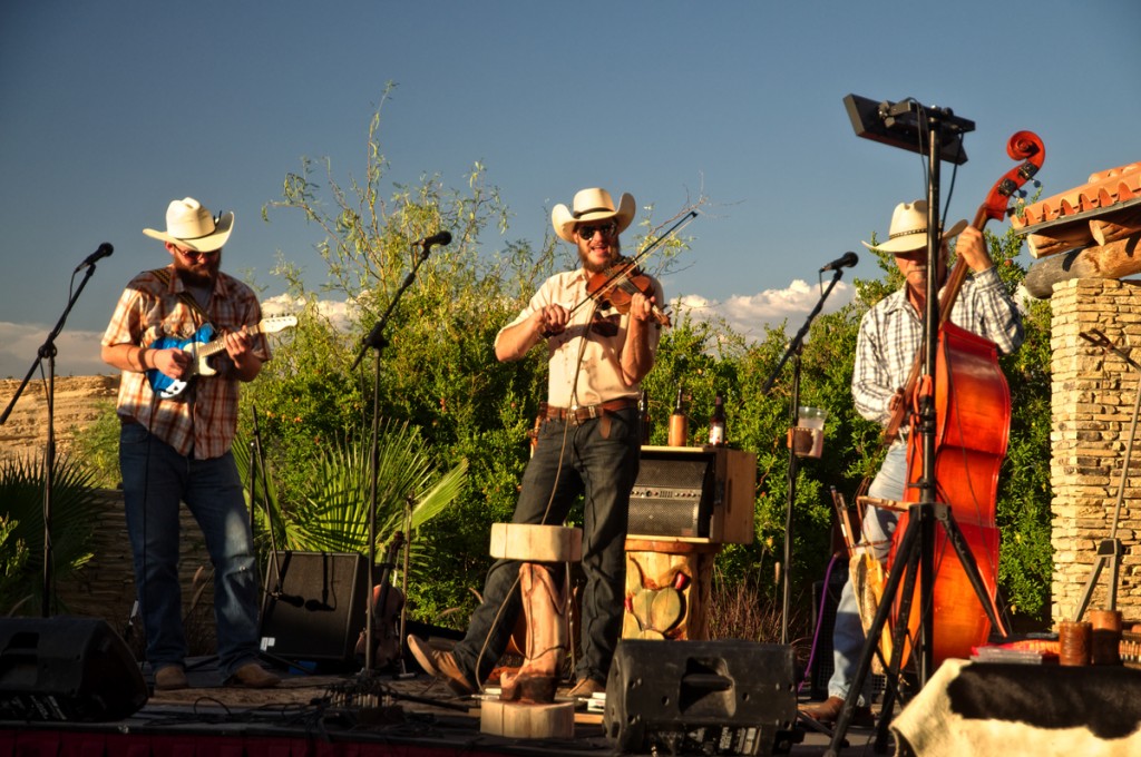  The Flying Armadillos played while the sun set.