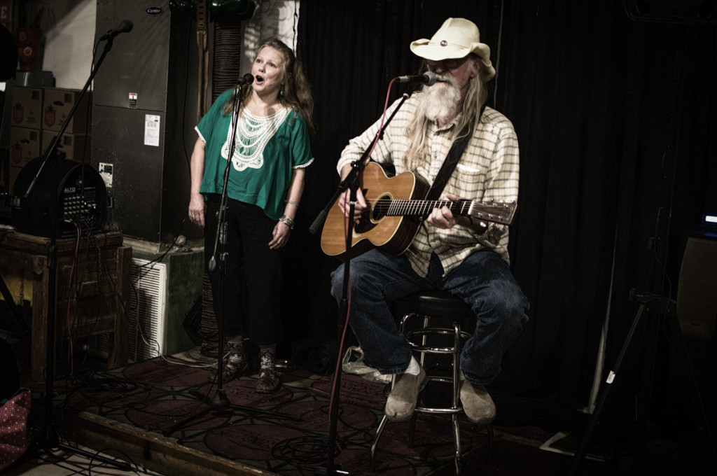 Russell Clepper and Sara at the High Sierra in Terlingua