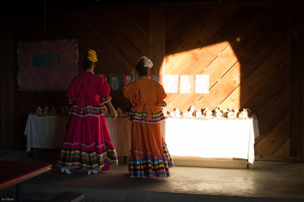 Dancers with gingerbread houses