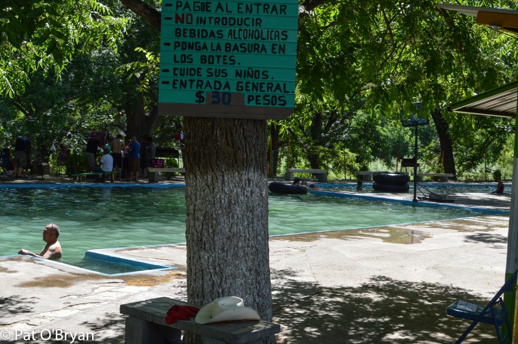 Public swimming pool - non chlorinated and fed by the river.